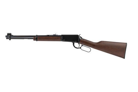 Henry Youth Classic 22LR Lever Action Rifle has an American Walnut stock